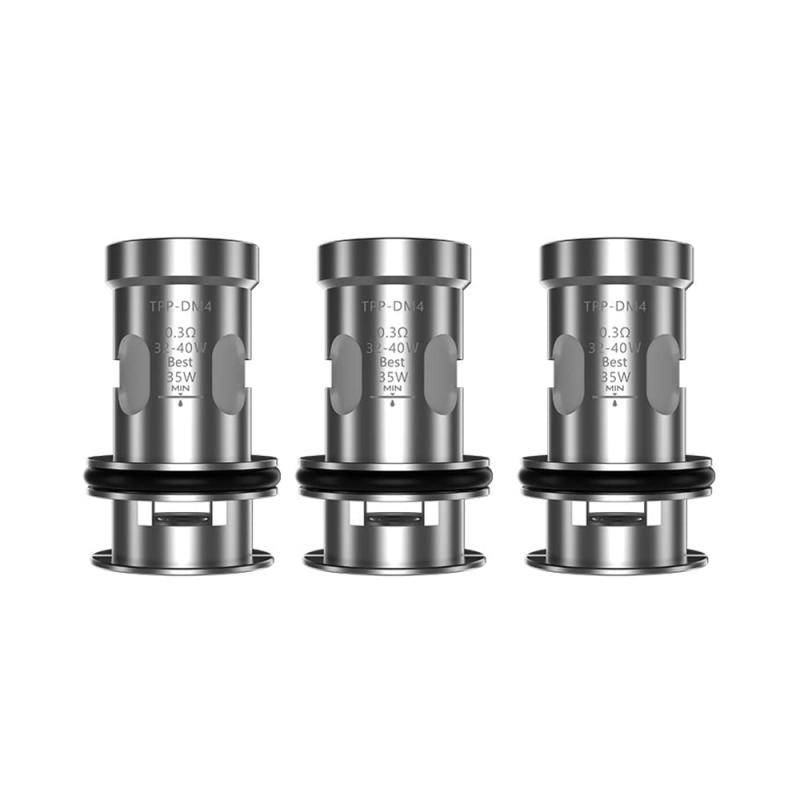 VOOPOO TPP DM4 COIL 0.3Ω 3個入り ブープー ドラッグ TPPシリーズコイル 交換コイル DRAG 3 / DRAG X PLUS/Drag S Pro/Drag X Proなどに対応 DL向け （DM4 0.3Ω）...