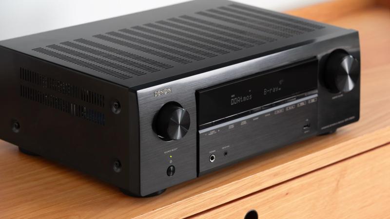デノン Denon AVR-X1800H AVサラウンドレシーバー 7.2ch 8K Ultra HD、HDR10+、eARC対応/ブラック AVR-X1800HK