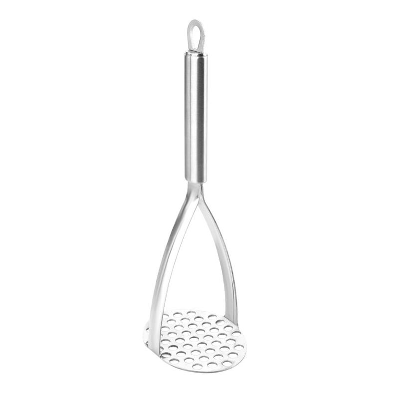 CHANJIF マッシャー シルバー ステンレス鋼 離乳食調理器具 ポテトマッシャー 野菜つぶし器 マッシャー ポテトじゃがいも 果物 料理器具 お手入れ簡単 細かい穴 力を省く 使いやすい キッチ