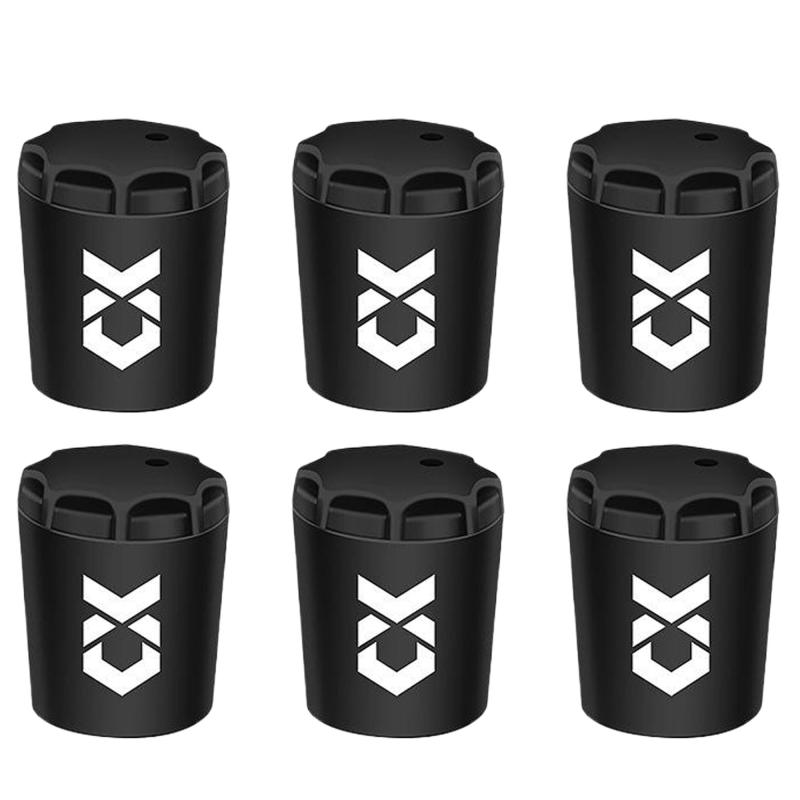 BOJIDO 竿尻キャップ 6個セット 取り付け簡単 ロッドエンドキャップ 尻栓蓋 シリコン製 エンドキャップ 釣り竿 尻栓 全方位的な保護 傷防止 滑りにくい 衝撃に強い 耐摩耗性 柔らかく 高弾性