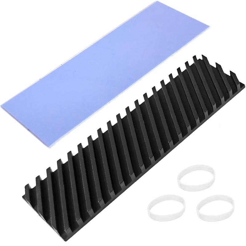 Hodyludy 銅製 M.2 SSD ヒートシンク 3mm 薄型 グラフェン被覆 熱暴走対策 2280 M2 SSD PS5 ノートPC ..