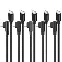 USB-C & USB-C ケーブル (0.25m ブラック) 【5本組】SLEIJAOOE【 60W 急速充電 /USB2.0規格/ PD対応】高耐久ナイロン Type C (USB C to USB C) ケーブル 25cm 短い スマートフォン・タ(2)