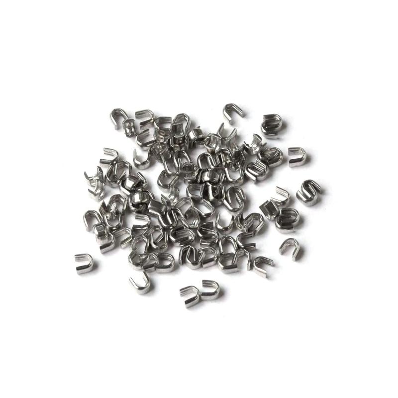 樂天商城 - Y.K.K ファスナー用止め金具 上止めパーツ 50組入 金属/3号対応 ニッケル F2-212