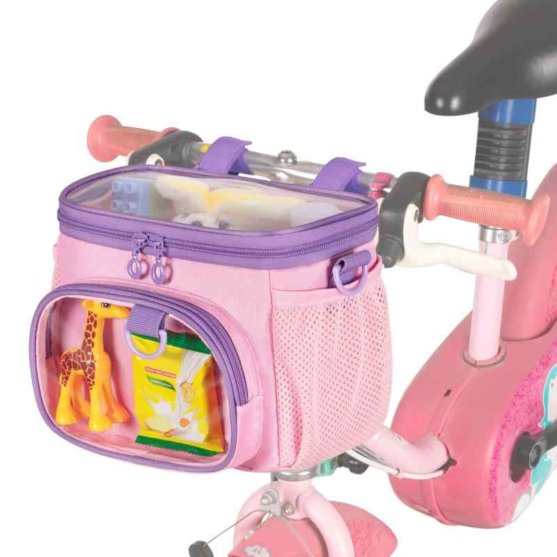 LoDrid 自転車 フロントバッグ 子供 バイク ハンドルバッグ 子供用ハンドルバーバッグ 防水