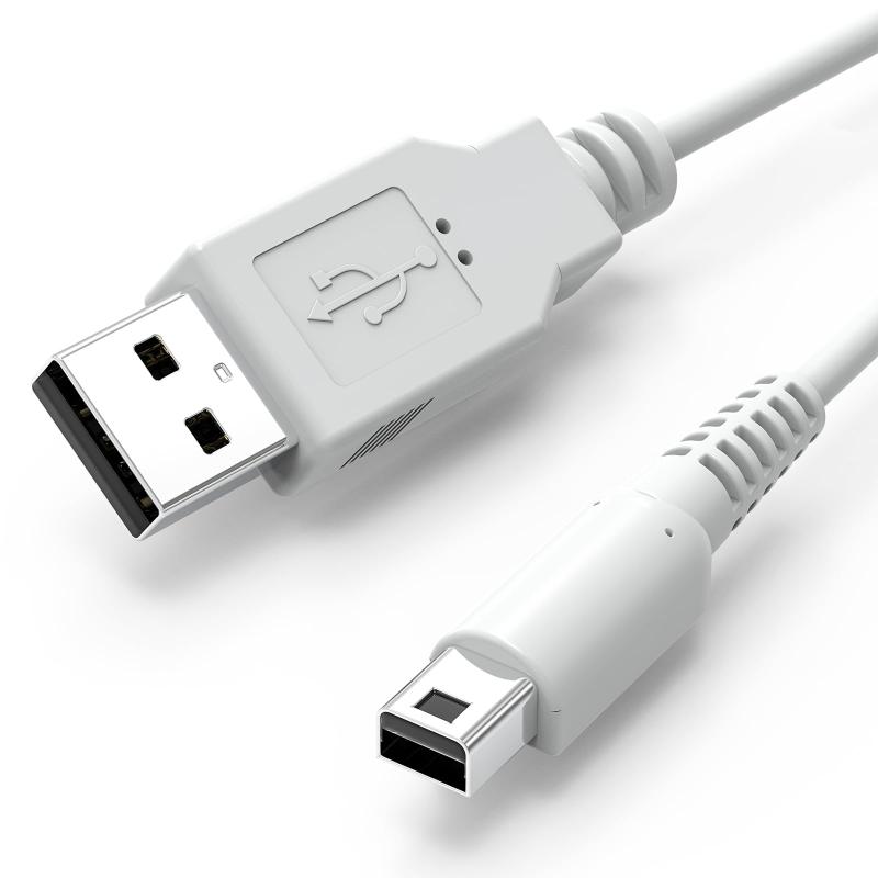 3DS 充電器 充電ケーブル USB電源コード 1.2m New3DS New3DSLL 3DS 3DSLL i2DS DSi DSiLL 2DSなど用 耐久性あり