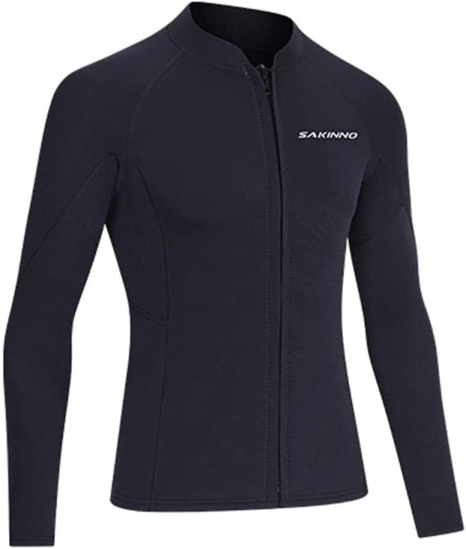 樂天商城 - MORGEN SKY サーフスーツ ウェットスーツ 3mm ジャケット 男女 水着 上着 サウナスーツ 保温通気 防寒防風 水陸両用 紫外線対策 サーフィン ダイビング 釣り 潮干狩り マリンスポーツ KNN302 (M, メ