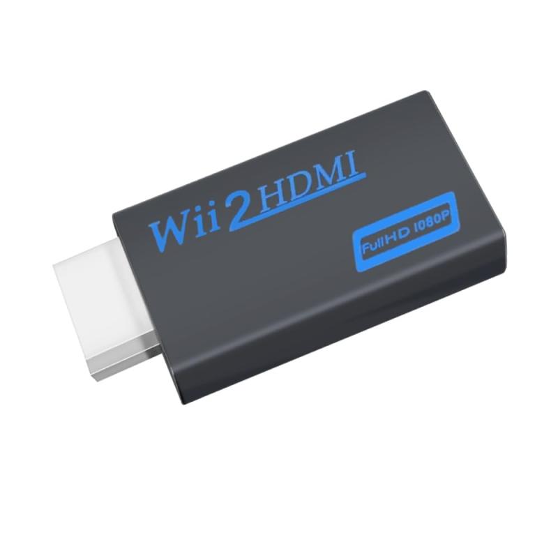 Other - Wii To HDMI 変換アダプタ WiiをHDMIに変換 3.5mmオーディオポート付き Wii専用 変換アダプタDeear コンバーター 480p/720p/1080pに出力可能 HDTVに対応 信号干渉低減 強耐熱性 携帯便利 ブラック