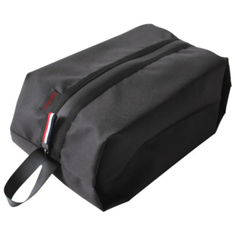 HYILUFEI シューズバッグ 靴入れ袋 シューズ袋 防水防臭 防汚防塵 シューズケース スポーツ 超軽量 男女兼用 アウトドア 出張 旅行 ゴルフ 黒 (Sサイズ)