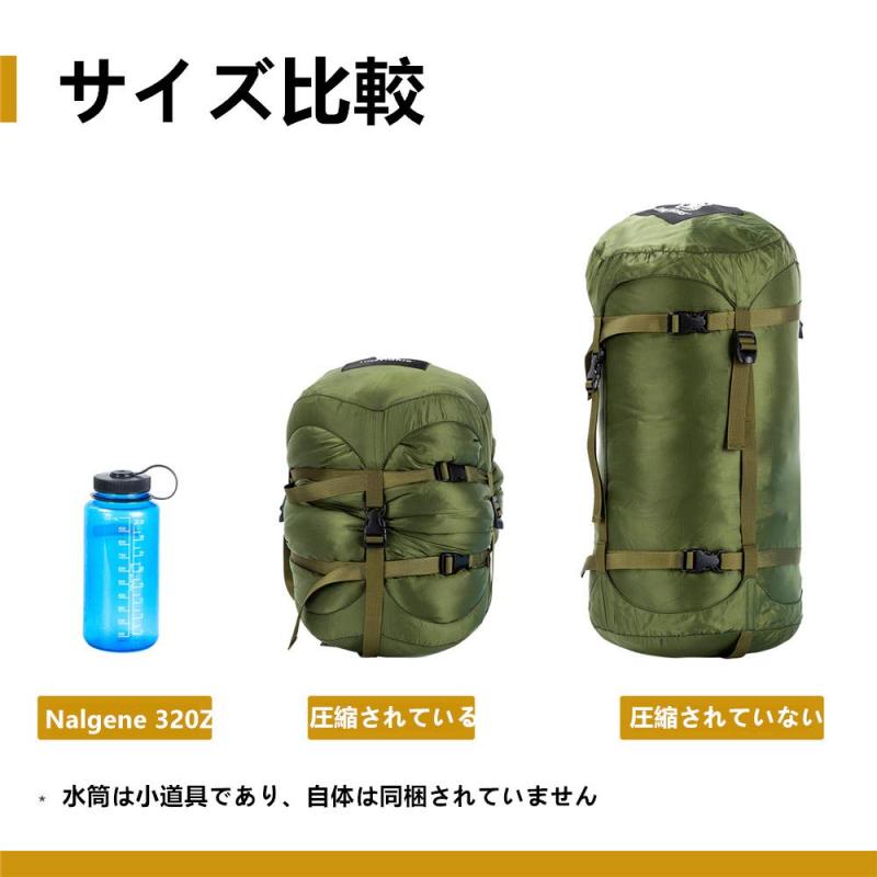 OneTigris 25L 寝袋用スタッフサック 収納袋 コンプレッションバッグ キャンプ アウトドア (グリーン―25L) root-house-10039201 RoothouseStore サンプル画像3