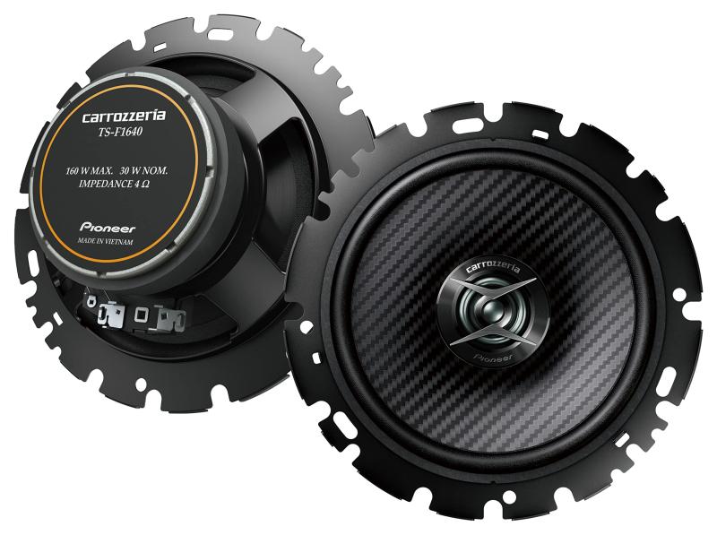 Pioneer スピーカー TS-F1640-2 16cm カスタムフィット コアキシャル 2ウェイ ハイレゾ対応 カロッツェリア