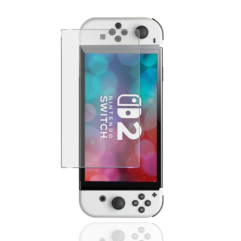 アンチグレア For Switch2 / スイッチ2 ガラスフィルム 高硬度9H Nintendo Switch2 / スウィッチ2 液晶スクラブガラス さらさら 指紋防止 反射防止 飛散防止 キズ防止 撥水撥油 ノングレア 【1枚セット