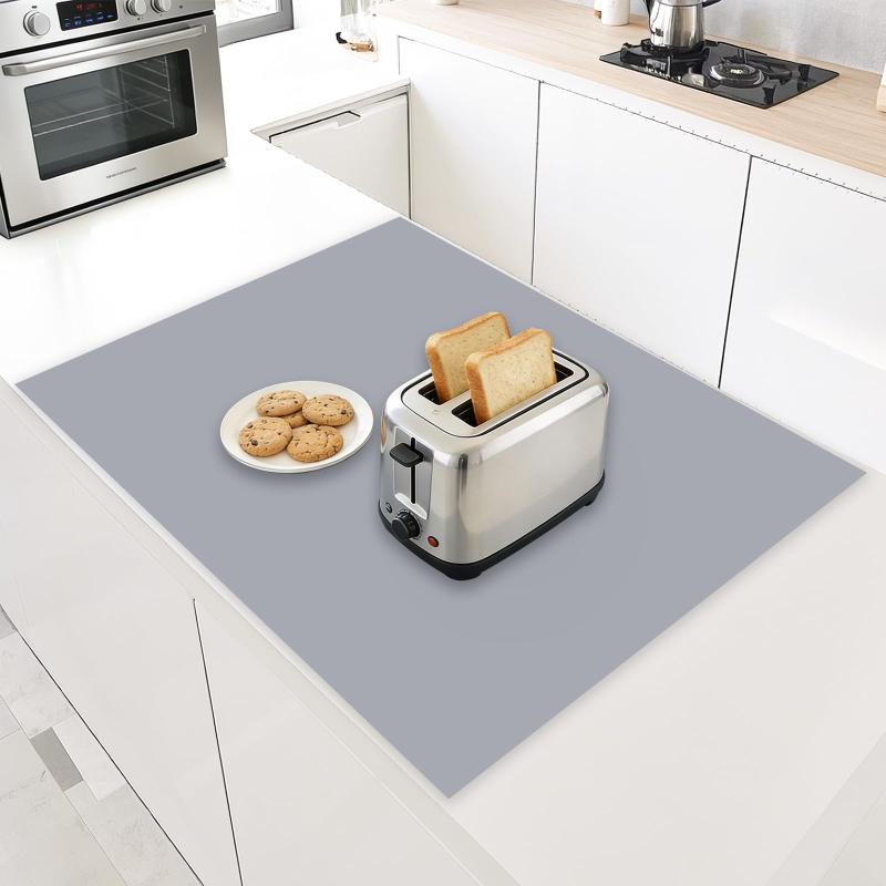 PakOne 調理台保護マット 特大シリコーンマット キッチンカウンタープロテクターマット 特大60×120cm 厚さ2mm 作業台保護 調理台保護シート 耐熱260℃ 耐冷-60℃ 滑り止め 傷防止 防汚 水洗い可