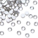 XIULI 大容量 ラインストーン DIY ネイルを飾てと服装使用 高い採光 ホワイト ss3-30 (1.8mm ss5(4320粒), サイズ)