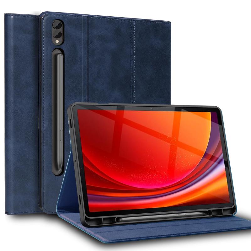 樂天商城 - Gexmil ケース Samsung Galaxy Tab S8 Series 高級レザー製,アジャスタブルスタンド,防指紋,耐衝撃性,アジャスタブルスタンド
