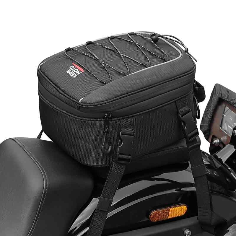 Rakuten - KEMIMOTO バイク用 シートバッグ 拡張機能あり 7-12L バイクバッグ 撥水 防水 耐久性 シートバッグ 固定ベルト付き 取付簡単 cb250r CB400 Ninja400 ジクサー150 CT125ハンターカブ マグナ250 ZZR1100