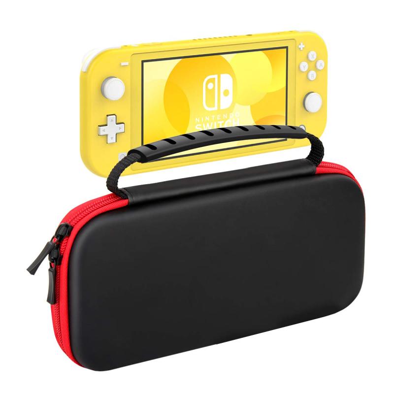 Switch Lite ケース ATiC ニンテンドー スイッチライト キャリングケース 収納バッグ EVA素材 耐衝撃 全面保護 軽量 Nintendo Switch Liteコンソール/付属品 /10枚ゲームカード収納 持ち運び便利 ブラッ