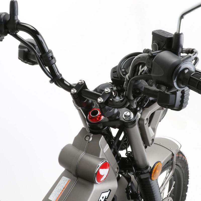 ジータレーシング(ZETA RACING) バーライズキット 19mmアップ チタンカラー スタンダード径(22.2mm)ハンドルバー用 ポジション変更 乗車姿勢 アップライト ロングツーリング ダートフリーク Dirtfre