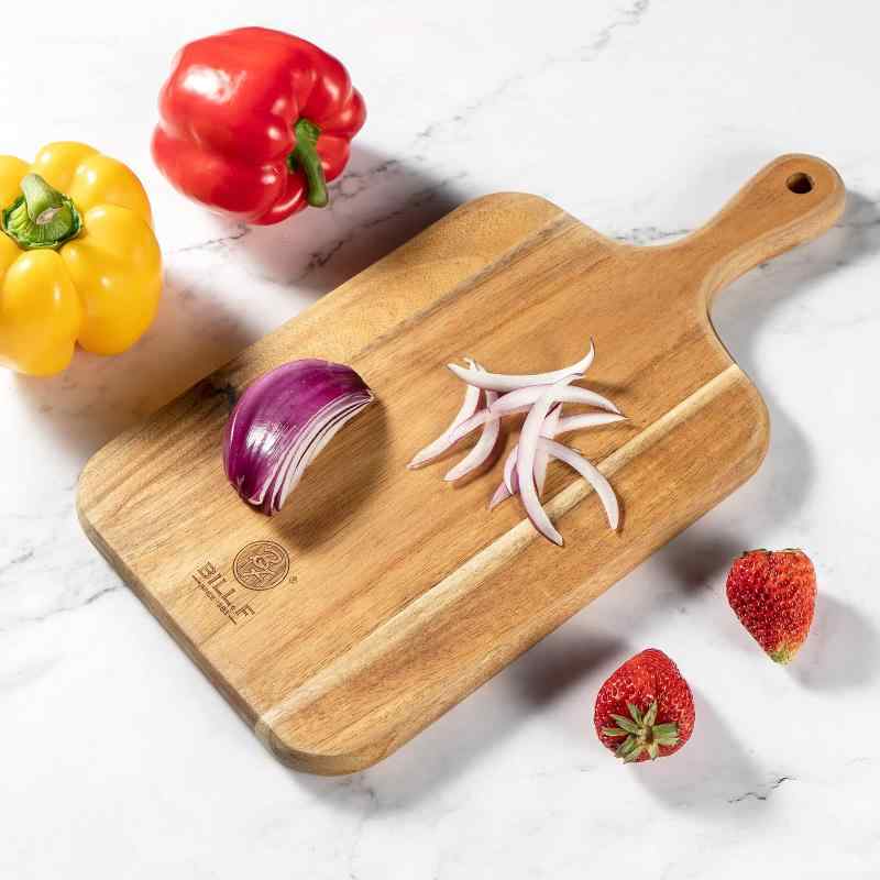 まな板 キッチン用木製まないた 大きい カッティングボード カットボード ハンドル付き 天然素材アカシア 軽量 環境に優しいまないた キッチンボード おしゃれ ランチトレイ ピザ パン切