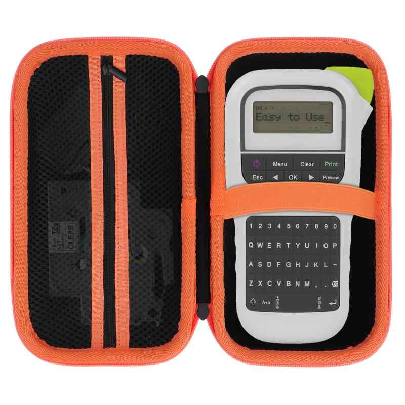 Peyyargo収納ケースと互換性のあるブラザー工業Brother P-TouchラベルメーカーP-Touch PTH110 / PTH111 Pro / PTE110 ポータブル ラベルプリンター