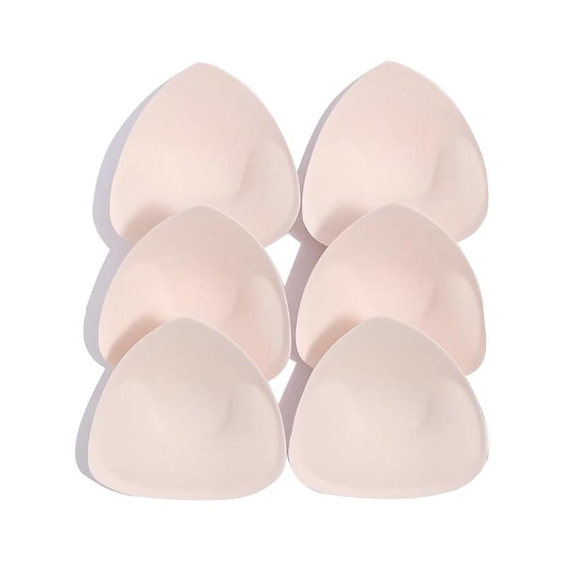 [LOVHU JIMA] ブラパッド 3組6枚 薄手 水着 パッド ブラパット 胸パッド パット 胸 ブラジャー パットのみ 水着用パッド ブラカップ バストパッド