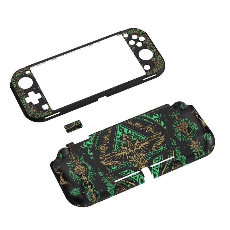PlayVital ZealProtect Nintendo Switch Liteに対応用保護シェル、Switch Liteに対応用人間工学に基づいたデザインしたハードシェル、シェル＆グラスフィルム＆サムライカバー＆ボタンキャップは付属し