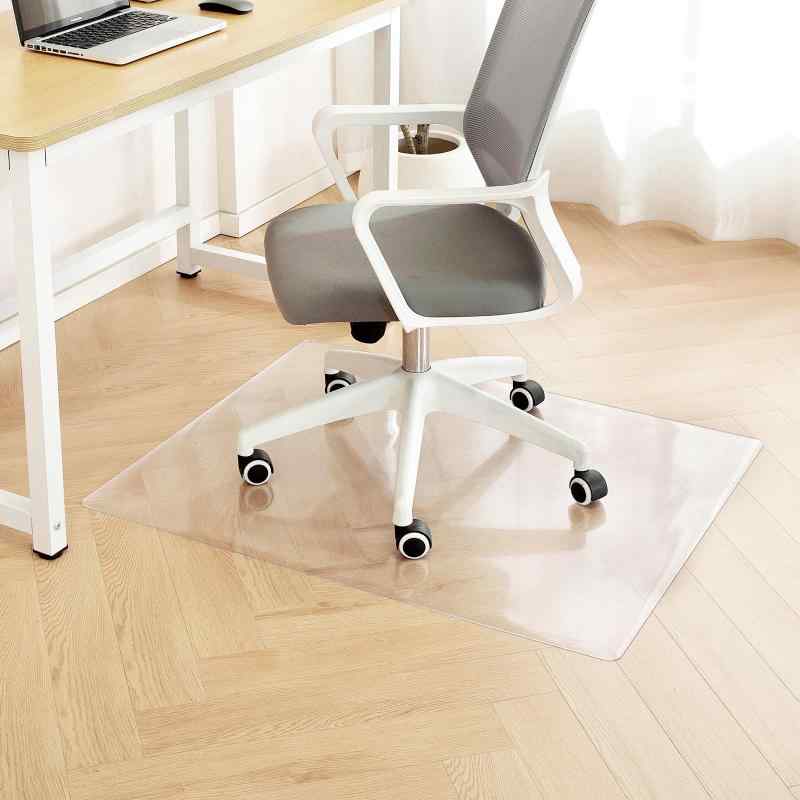 チェアマット エンボス加工 透明 床保護マット 80x120cm 厚さ1.5mm 滑り止めチェア...