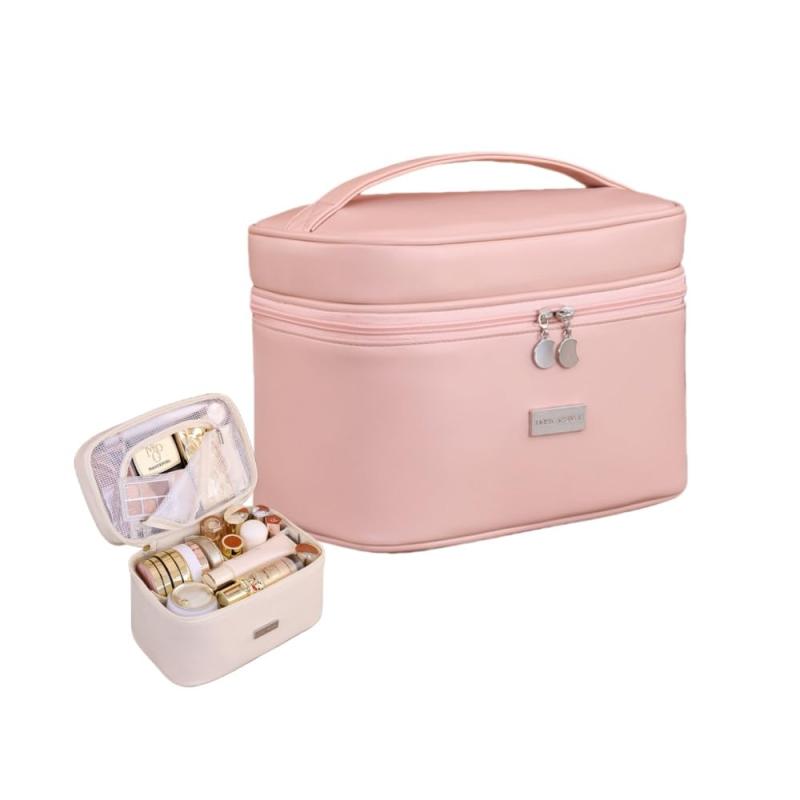 樂天商城 - FLORPERRY 化粧ポーチ メイクポーチ コスメティックバッグ 多機能 ウォッシュバッグ 多層 ポータブル 化粧品 メイク道具 収納バッグ トイレタリーバッグ 防水 バニティポーチ 旅行 出張