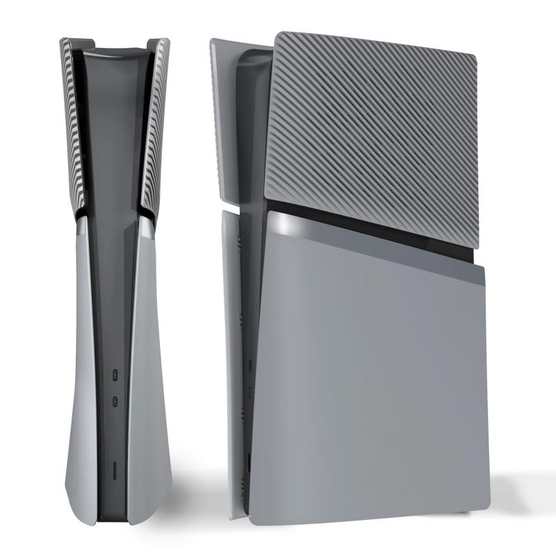eXtremeRate eXcover ps5 Slim デジタル版対応 交換用外装カバーセット（上下カバー+通気孔付きサイドパネル＆バックプレート）