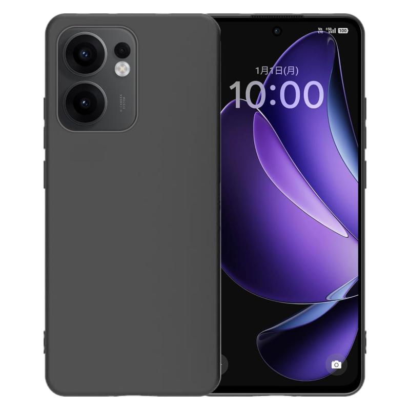 樂天商城 - For OPPO Reno13A ケース【MARR】 磨砂黒 TPU シリコン スリム 薄型 スマホケース 落下防止 用 耐TPU ケース TPU素材製 ケース スマートフォン対応 OPPO Reno13A （ブラック）