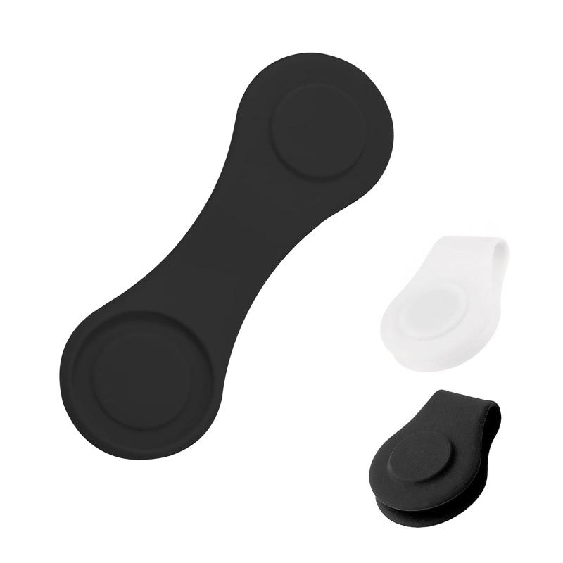 Rakuten - ポクミル ゴルフ マーカー マグネット ゴルフマーカー ハットクリップ シリコンクリップ 錆びないクリップ おしゃれ ゴルフキャップクリップ 着脱も簡単 ゴルフキャップ適用 (2, 黒 + 白)