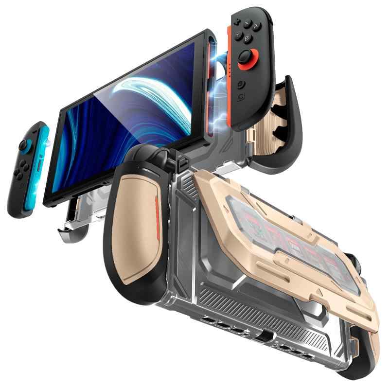 Mumba ケース Nintendo Switch 2対応 2025 防塵 耐衝撃 フリップスタンド付き 人間工学 ゲームカード5枚＆TFカード2枚収納可能 グリップ部分回れるドッキング可能 Joy-Con コントローラー対応