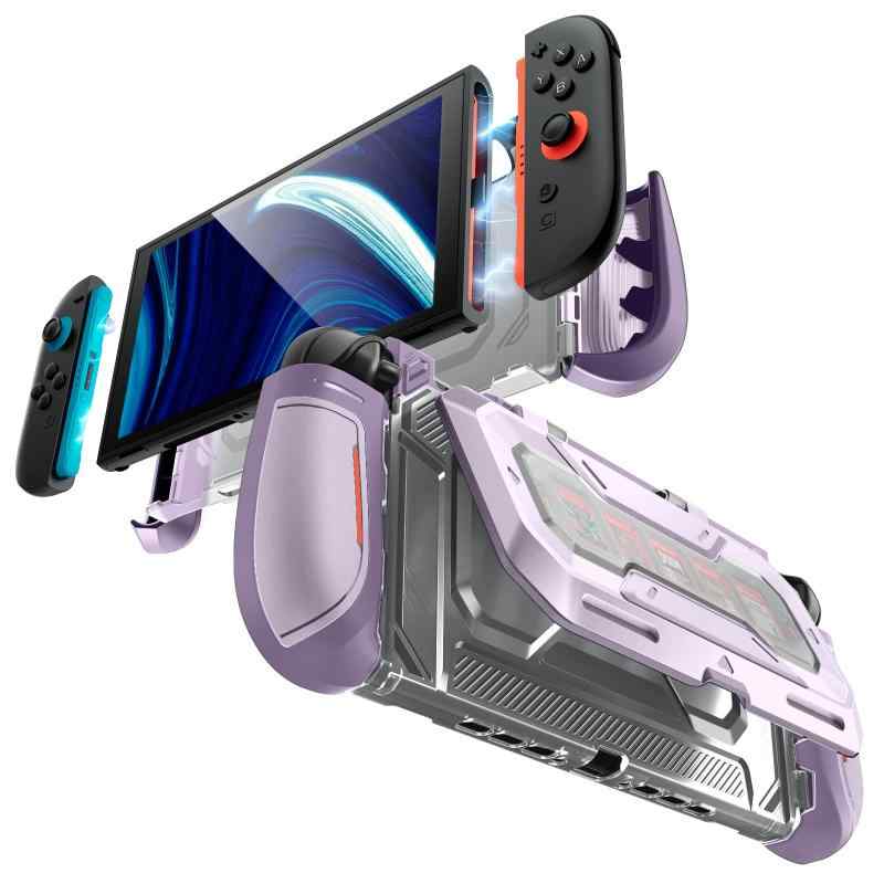 Mumba ケース Nintendo Switch 2対応 2025 防塵 耐衝撃 フリップスタンド付き 人間工学 ゲームカード5枚＆TFカード2枚収納可能 グリップ部分回れるドッキング可能 Joy-Con コントローラー対応