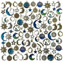 チャーム 112個セット 合金 オーナメント ペンダント ブレスレット用 アクセサリーパーツ DIY装飾用 手芸材料 工芸品 ギフト ハンドメイド 贈り物