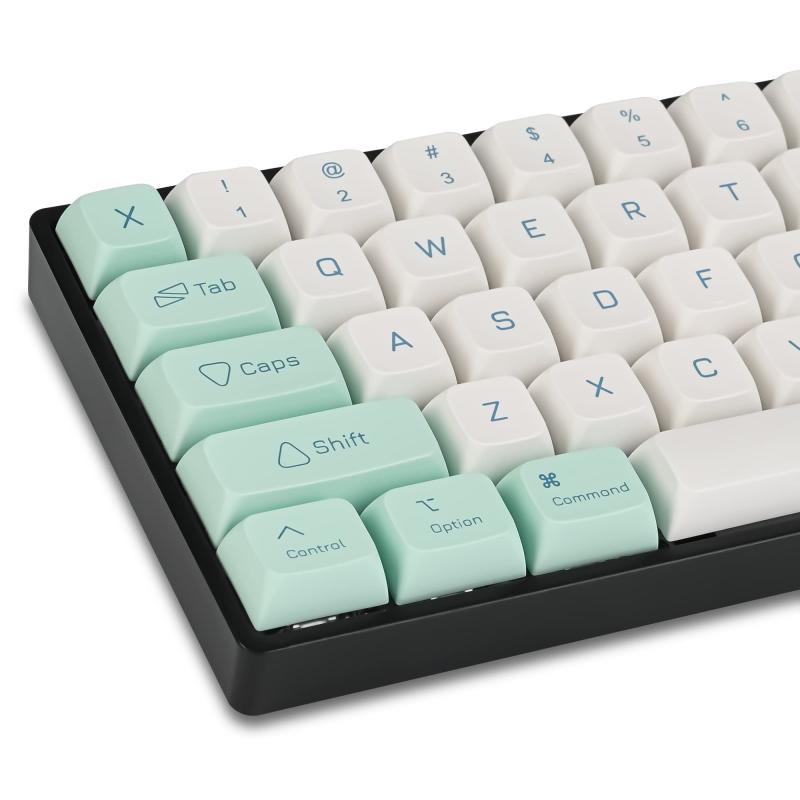 樂天商城 - XDAプロファイルPBTキーキャップ60％、137キーカスタムゲーミングキーキャップANSI USおよびISO UKレイアウト用の昇華型Cherry Gateron MXスイッチメカニカルキーボード