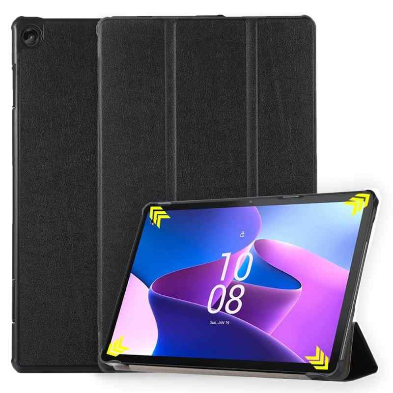 WHskyee NEC LAVIE Tab T10 (T1055/KAS, TAB10/F03) 対応 タブレットケース 手帳型 PC-T1055KAS/PC-TAB10F03 カバー 耐衝撃 耐摩擦 三つ折りスタンド PUレザー 全面保護 マグネット式