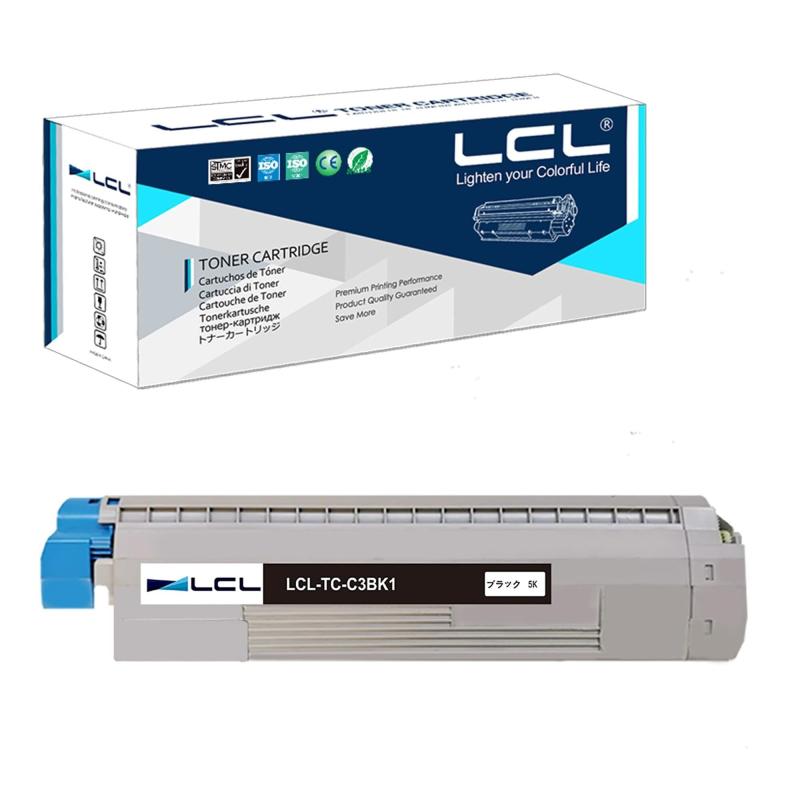 21 inches+ - LCL OKI用 TC-C3B TC-C3BK1 C844dnw C835dnwt C835dnw C824dn (1パック ブラック) 互換トナーカートリッジ 対応機種：OKI C844dnw C835dnwt C835dnw C824dn