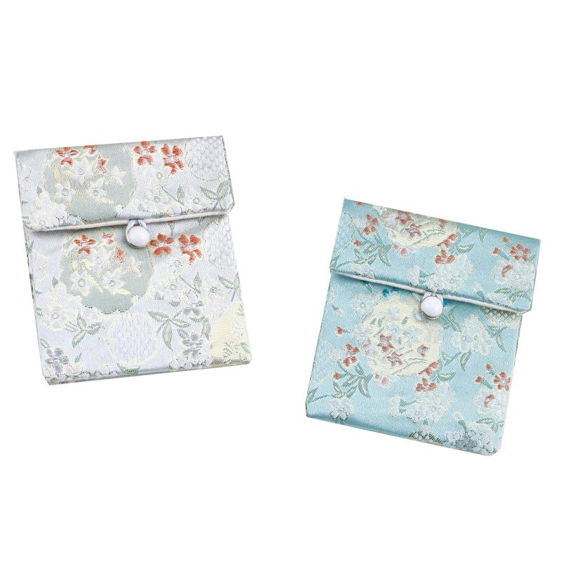 Other - 2点セット数珠袋 数珠入れ 女性用 パワーストーン 誕生石 収納ケース 9*10.5cm ブレスレット 念珠袋 念珠ケース おしゃれ 持ち運び 和柄 念珠袋 高級 御念珠入れ 小銭入れ 小物入れ