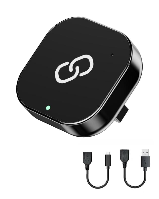 CarPlay＆Android Autoワイヤレス アダプター CarPlay＆AndroidAutoをワイヤレス化 既存の有線CarPlay/Android Auto搭載車専用 プラグ＆プレイ 自動接続 i