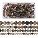 Beadthoven 4連入り 直径6~12mm 天然石ビーズ 瑪瑙 染め ラウンド 丸玉 パワーストーン ビーズ 穴通し アクセサリーパーツ ジュエリー用 DIY ハンドメイド 手芸材料 手作り素材 クラフト用品