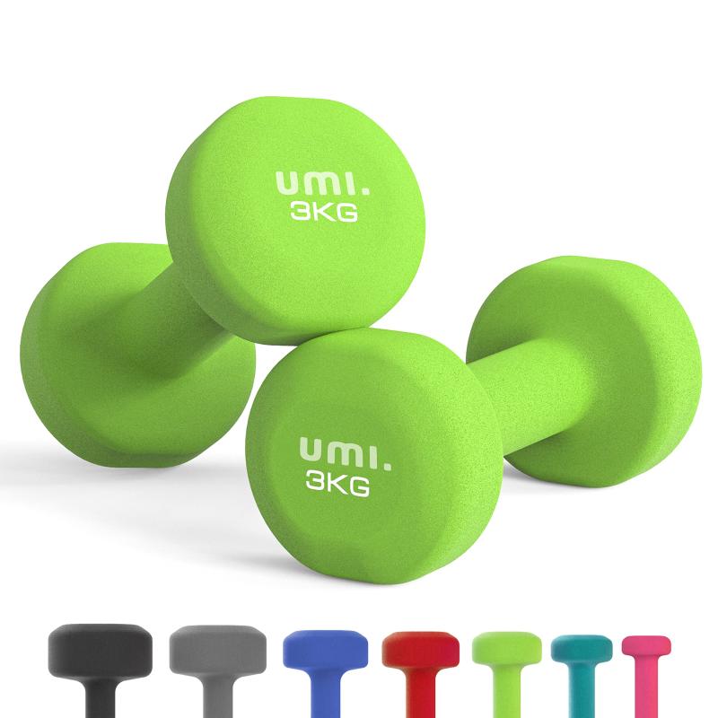 【送料無料】[ブランド] Umi.(ウミ) ダンベル 3kg 2個セット 筋トレ ダンベル 哑铃 ウエイト カ