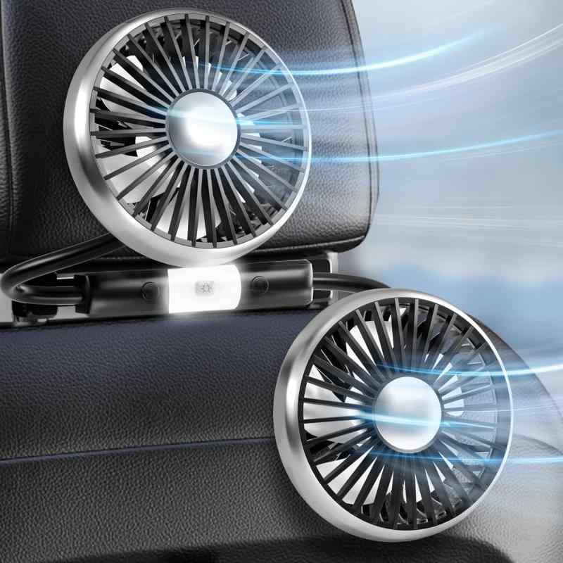 Dealswin 車 扇風機 車用電動ファン 車載扇風機 3段階風量 360°回転…