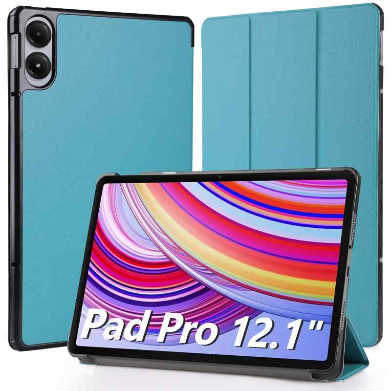 樂天商城 - Hianjoo Xiaomi Redmi Pad Pro 対応 ケース 12.1インチ タブレットケース Xiaomi POCO Pad 対応 カバー スタンド機能付き オートスリープ機能 全面保護ケース 耐衝撃 擦り傷防止 - ミントグリーン