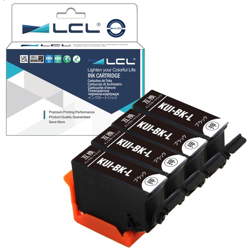 樂天商城 - LCL エプソン用 クマノミ KUI-BK KUI-BK-L（4パック ブラック） 互換インクカートリッジ 増量 残量表示付き 対応機種： EP-879AW EP-879AB EP-879AR EP-880AW EP-880AB EP-880AR EP-