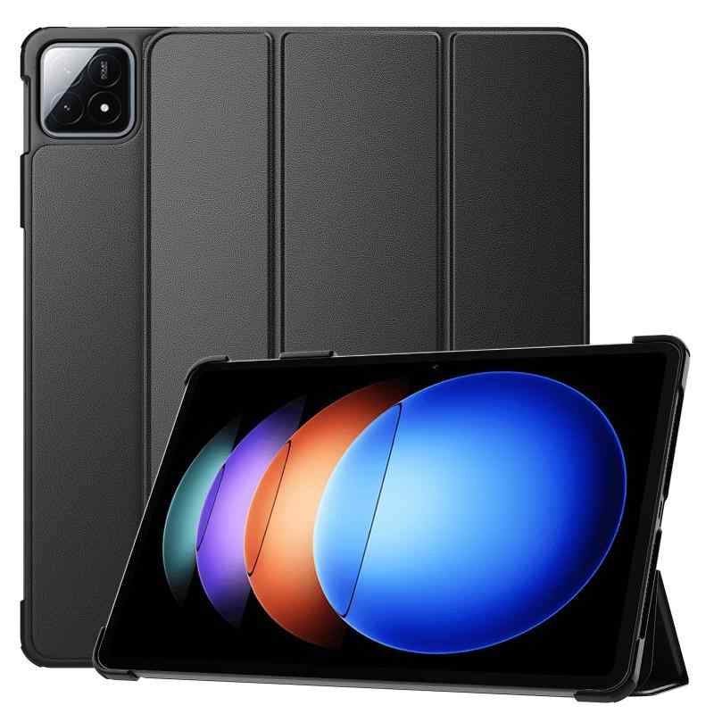 MoKo Xiaomi Pad 6s Pro 12.4 ケース シャオミパッド 6s Pro 12.4インチ 2024 用保護ケース 手帳型保護カバー スタンドケース オートスリープ対応 PC+PU製 軽量 汚れ防止/耐衝撃 Black