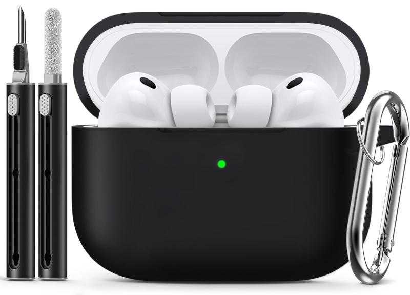 Inesore for AirPods Pro3 ケース シリコン (2025) -ブラック