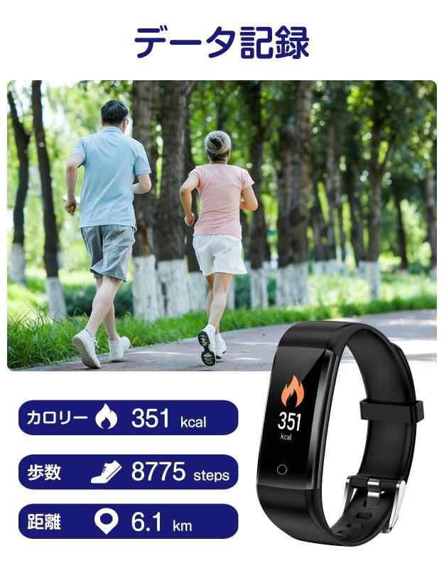 RoothouseStoreのスマートウォッチ スマホ不要 アプリ不要 歩数計 活動量計 Bluetoothなし 歩数 距離記録 操作も簡単｜アングル3