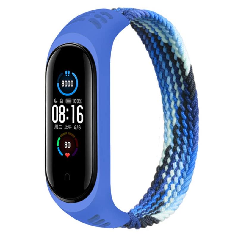 Rakuten - [KIMAIXA] 編組ソロループコンパチブルXiaomi Mi Band 7 6 5 4 3、弾性シリコン生地ナイロンスポーツストラップ交換リストバンドBraided Solo Loop コンパチブルXiaomi Band Miband 7 5 6 4