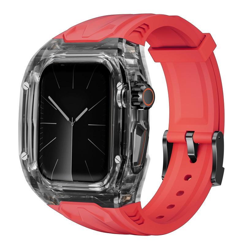 Rakuten - LIRUWECH for Apple Watchバンドとケースと背面ケースの3in1一体型デザイン 49mm/45mm/44mm/42mm/41mm/40mm apple watch一体型バンドApple Watch Series Ultra2/Ultr