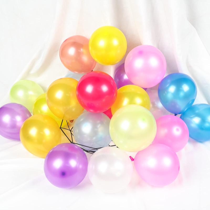 BTZO 風船 バルーン 5インチ 50個入 ミニ 小さめ ゴム風船 大量 バルーンアート 誕生日 バースデー 飾り パーティー パールカラー