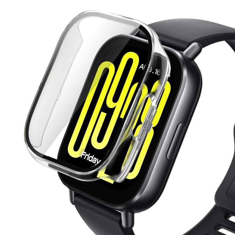 Rakuten - AiMaoo シャオミ(Xiaomi) Redmi Watch 5 Active 対応 ケース 強化ガラスフィルム 2インチ 保護 カバー 硬質ポリPC素材 一体化 耐衝撃 傷防止 変色防止 全面カバー 全面保護 スマートウォッチ シャオミ(Xi